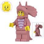 Prehistoric Parade: Triceratops Cosplayers | Custom BrickPack