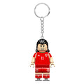 Wales Brick Footballer | Custom Minifigure Keychain