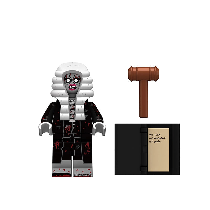 BF112 – Judge Zombie | Custom Brick Figure