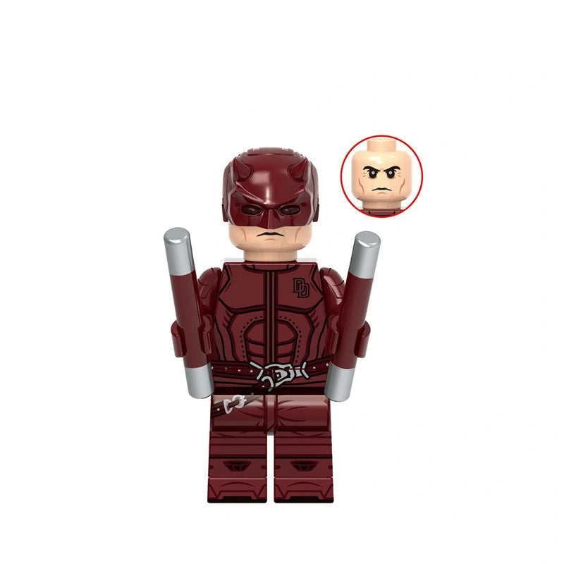 BF1983 – Crimson Rooftop Vigilante | Custom Brick Figure