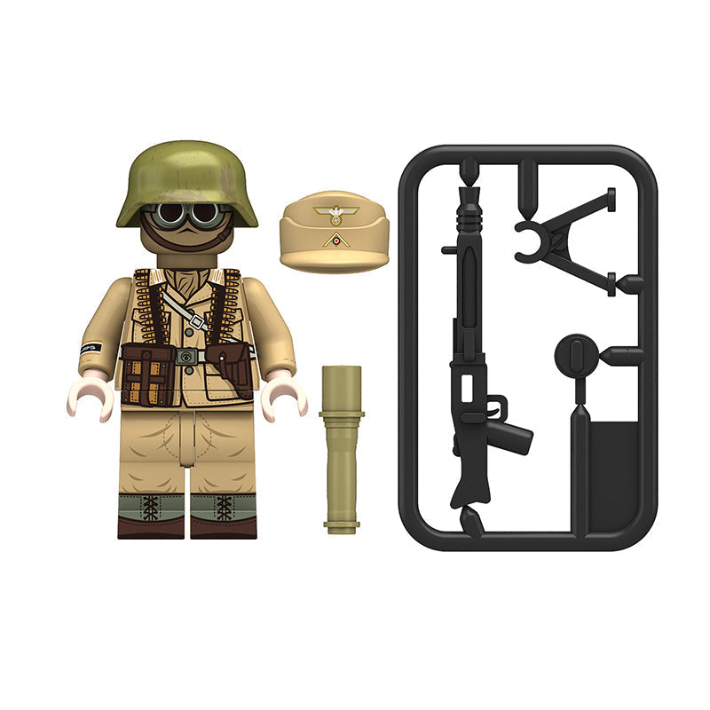 BF619 – German Afrika Korps | Custom Brick Figure