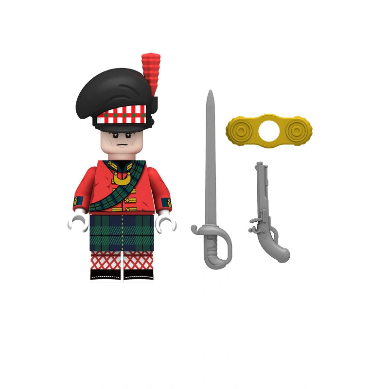 BF013 – Highland Infantry Officer | Custom Brick Figure