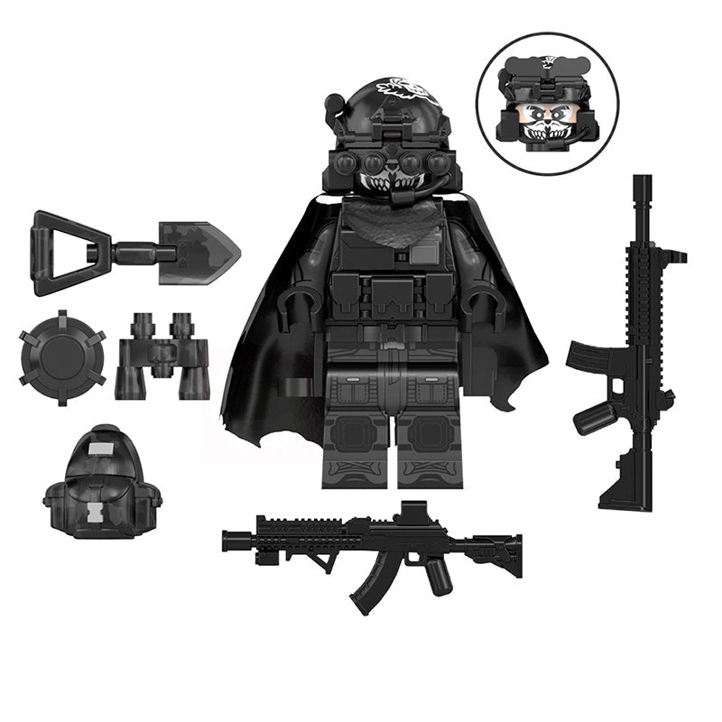 BF2607 – Black Specters Operative | Custom Brick Figure