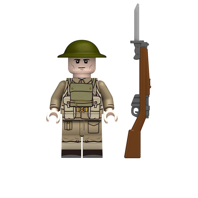 BF650 – British Infantryman | Custom Brick Figure