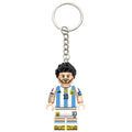 Argentina Brick Footballer | Custom Minifigure Keychain