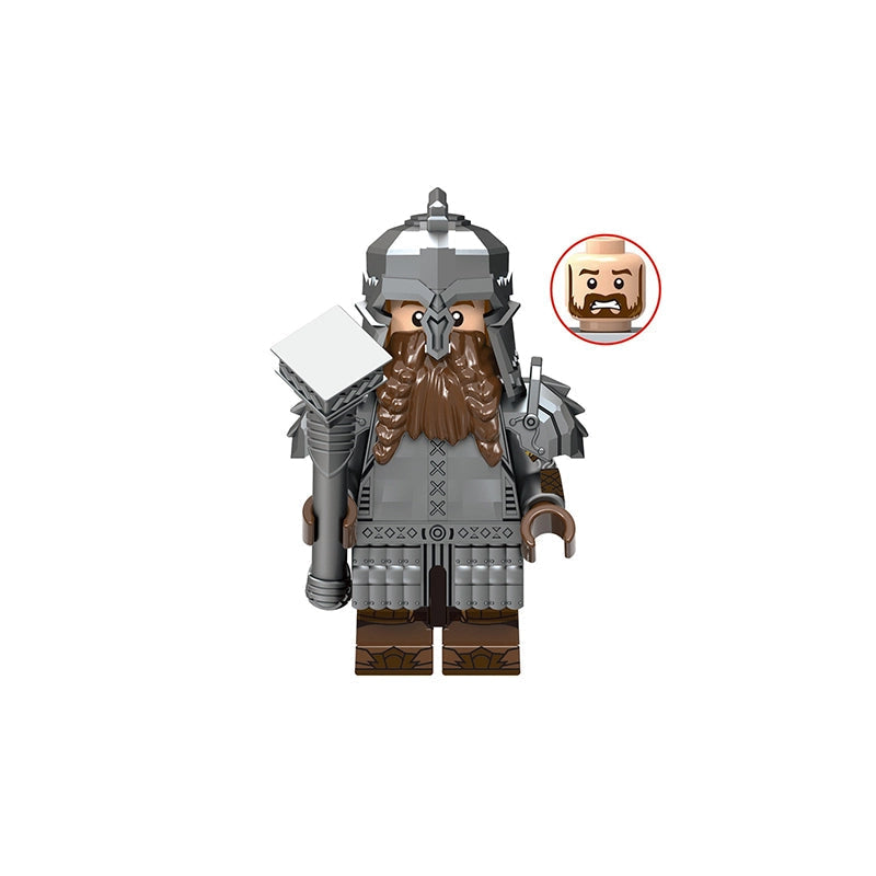 BF1719 – Dwarf Warrior | Custom Brick Figure