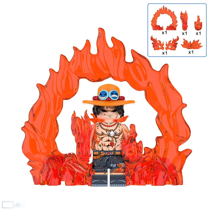 BF633S – Flamefist Pirate | Custom Brick Figure