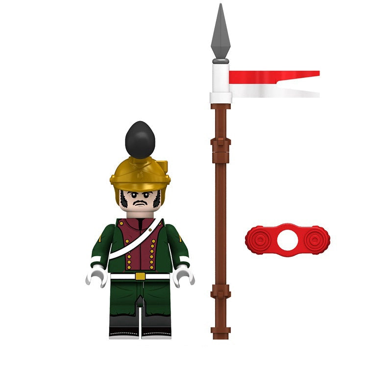 BF037 – French Lancer | Custom Brick Figure