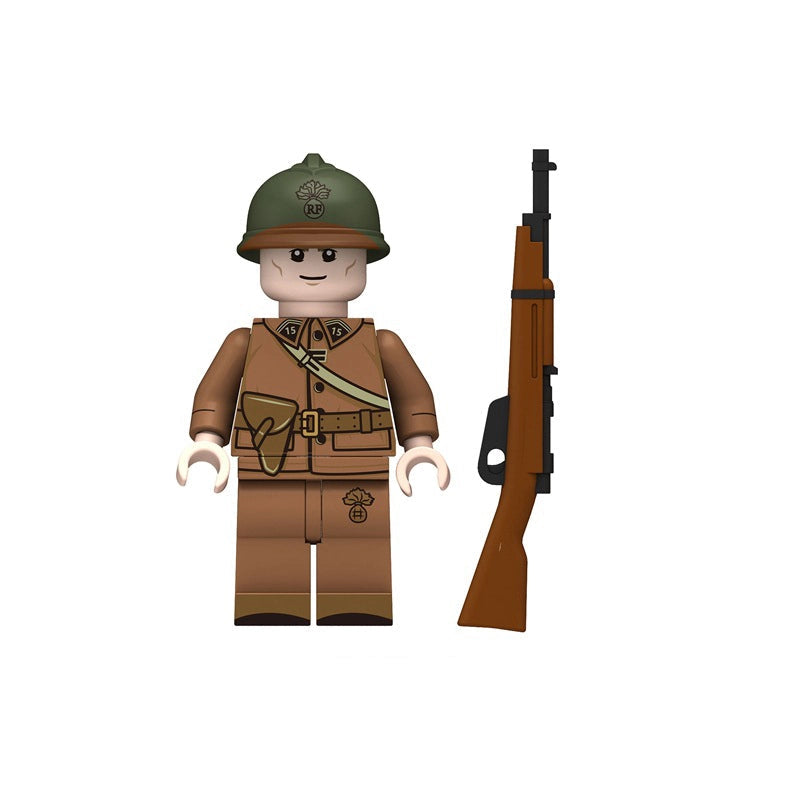 BF639 – French Riflemen | Custom Brick Figure