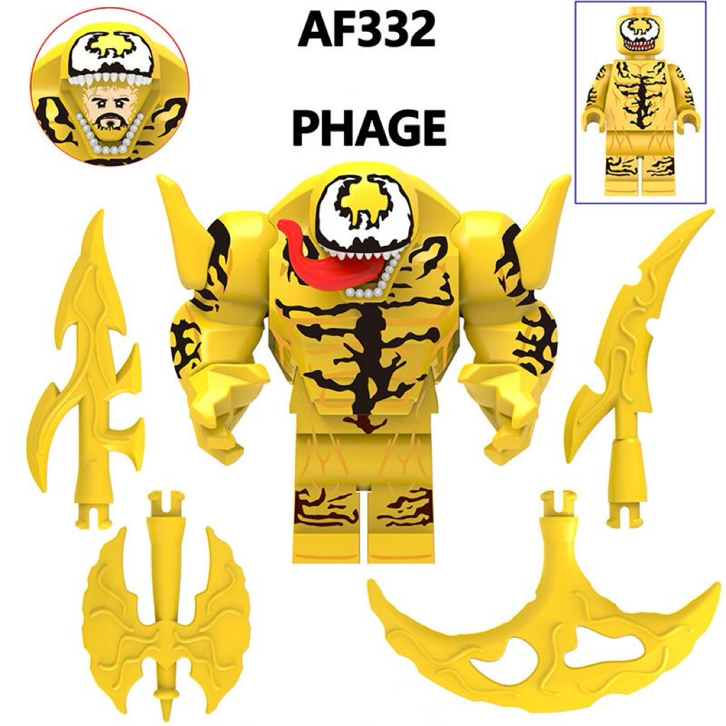 BF332 – Golden Symbiote Devourer Brute | Custom Brick Figure
