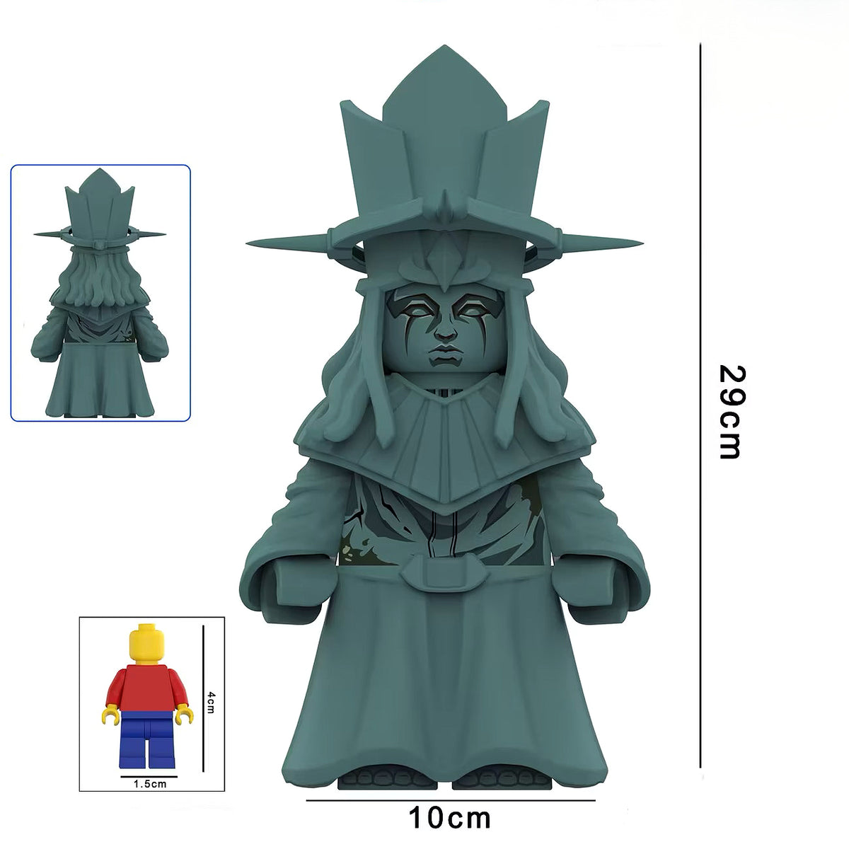 DY1822 – Statue of God (Comic Grün) (29CM) | Kundenspezifische Riesen-Minifigur