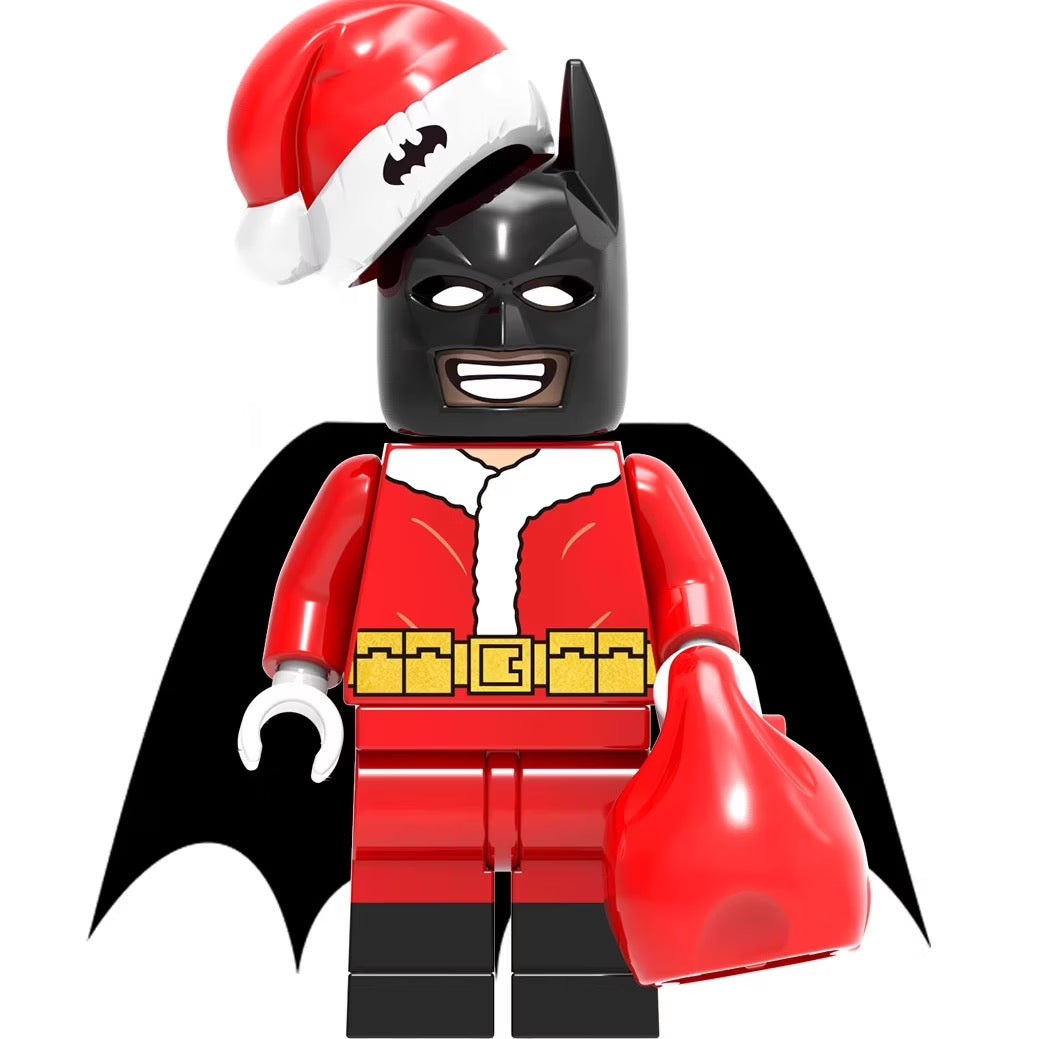 BF0564 – Christmas Dark Knight | Custom Brick Figure