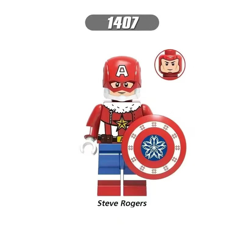 BF1407 – Christmas First Avenger | Custom Brick Figure