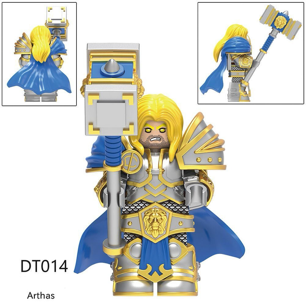 DT014 – Arthas (Golden Armor) | Custom Brick Figure