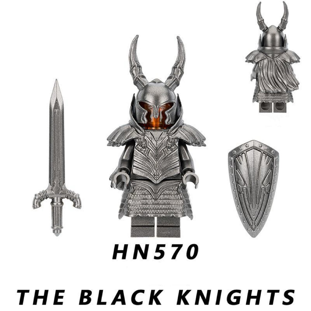 HN570 – Black Knights | Custom Brick Figure