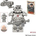 W1315 – T60 Power Armor | Custom Brick Figure