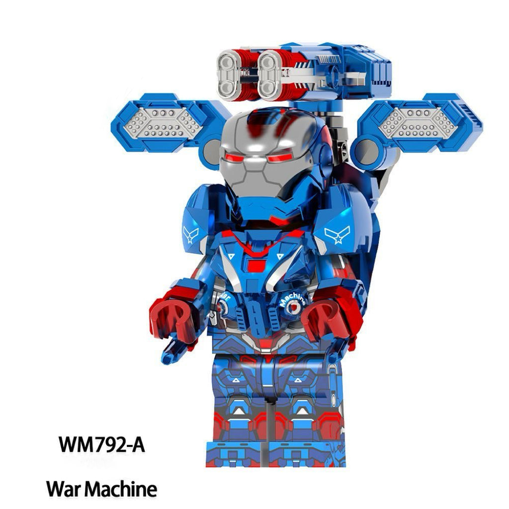 WM792-A – Azure Heavy Armor Gunner | Custom Brick Figure