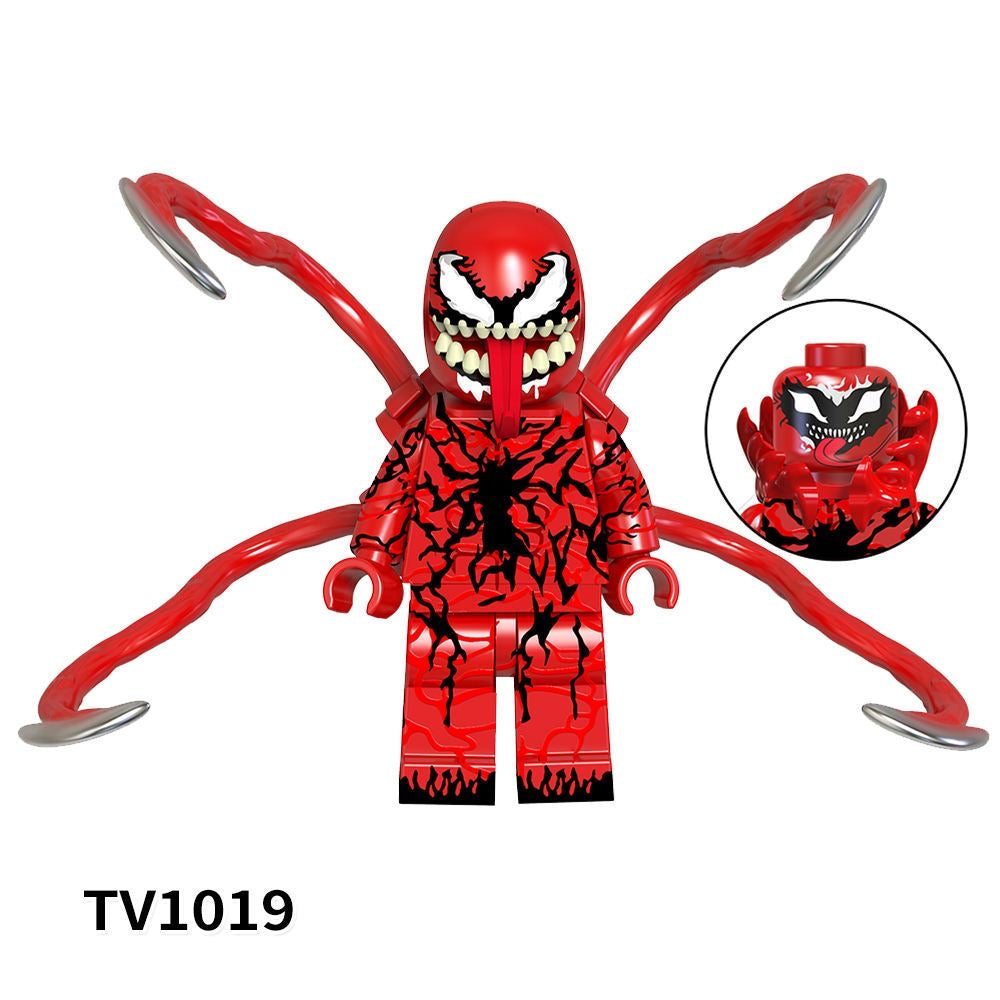 TV1019 – Crimson Symbiote Ravager | Custom Brick Figure