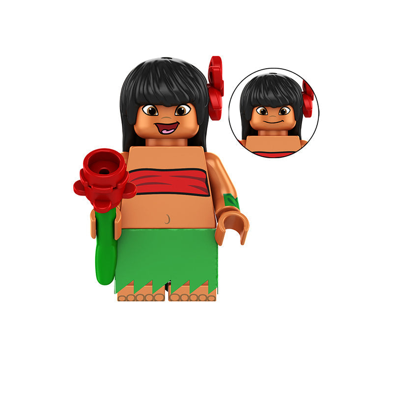BF166 – Island Girl Companion | Custom Brick Figure