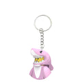 Pink Shark Minifigure Keychain