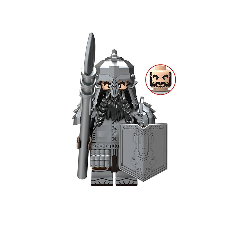 BF1715 – Dwarf Warrior | Custom Brick Figure