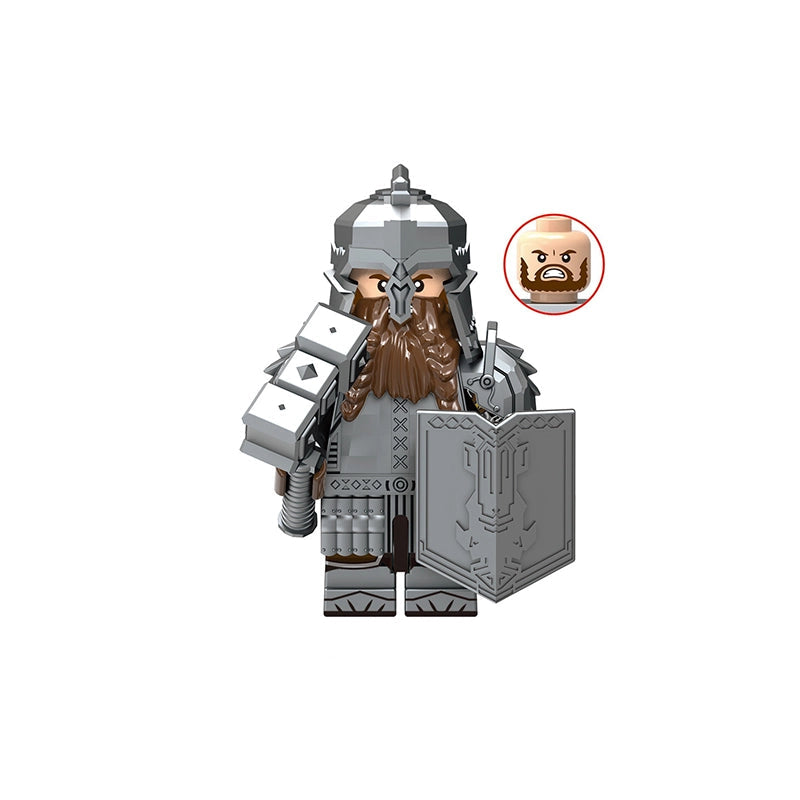 BF1716 – Dwarf Warrior | Custom Brick Figure