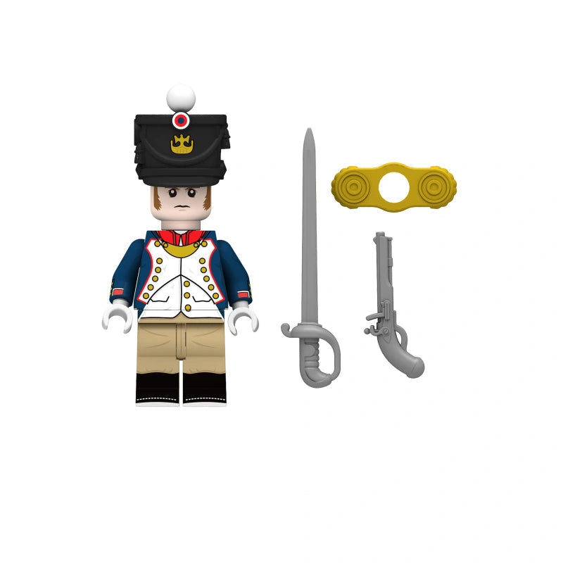 BF015 – French Infantry Officer | Custom Brick Figure