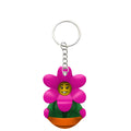Flower Minifigure Keychain