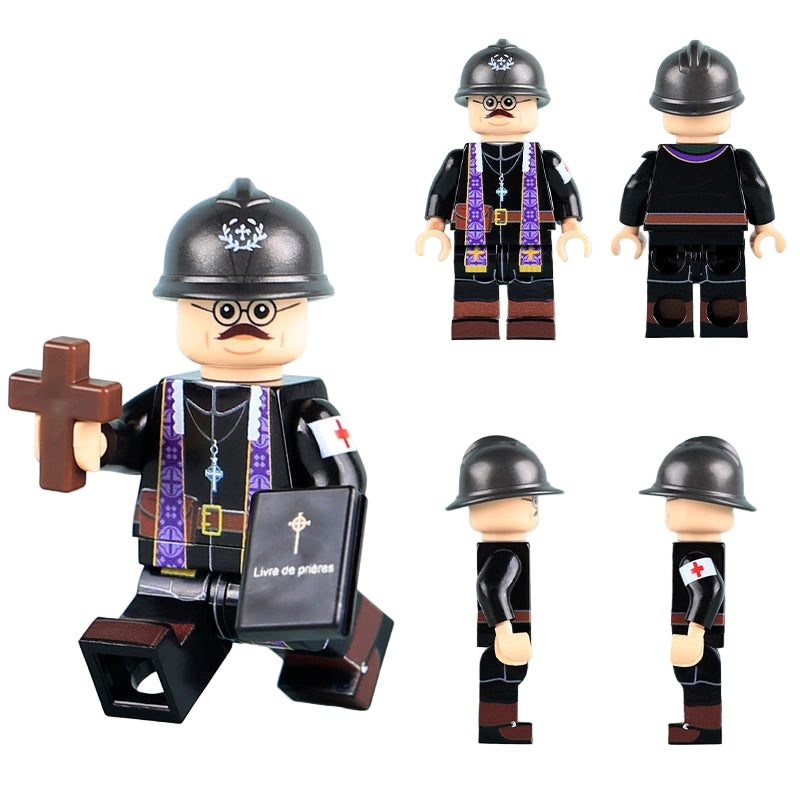 BFV062 – French Chaplain | Custom Brick Figure