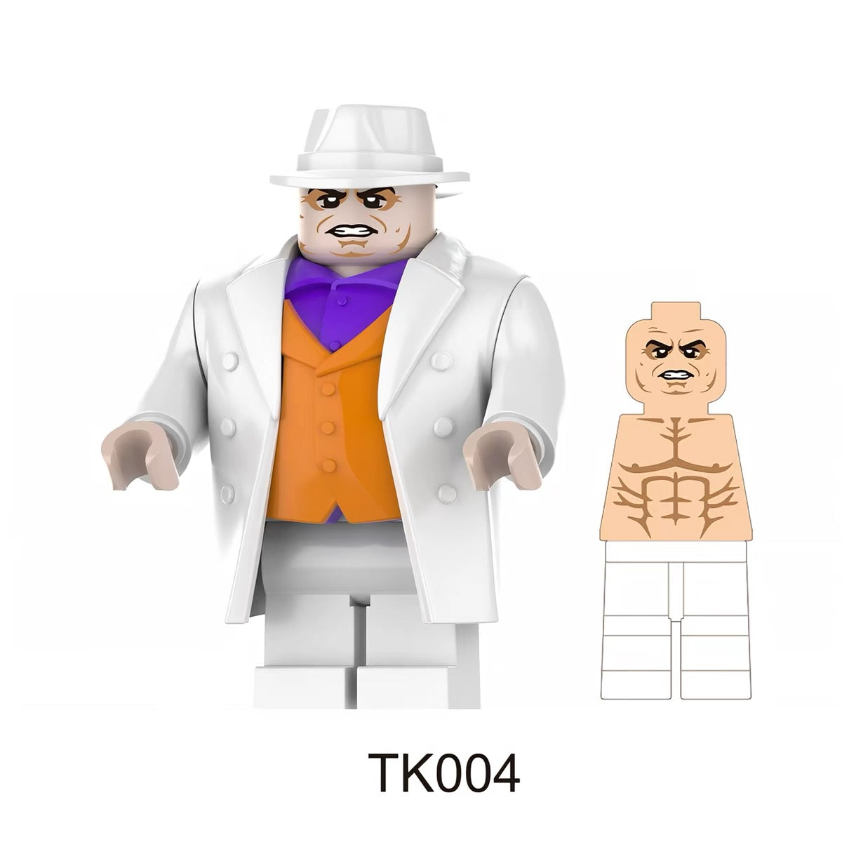TK004 – White-Suit Kingpin | Individuelle Klemmbausteinfigur
