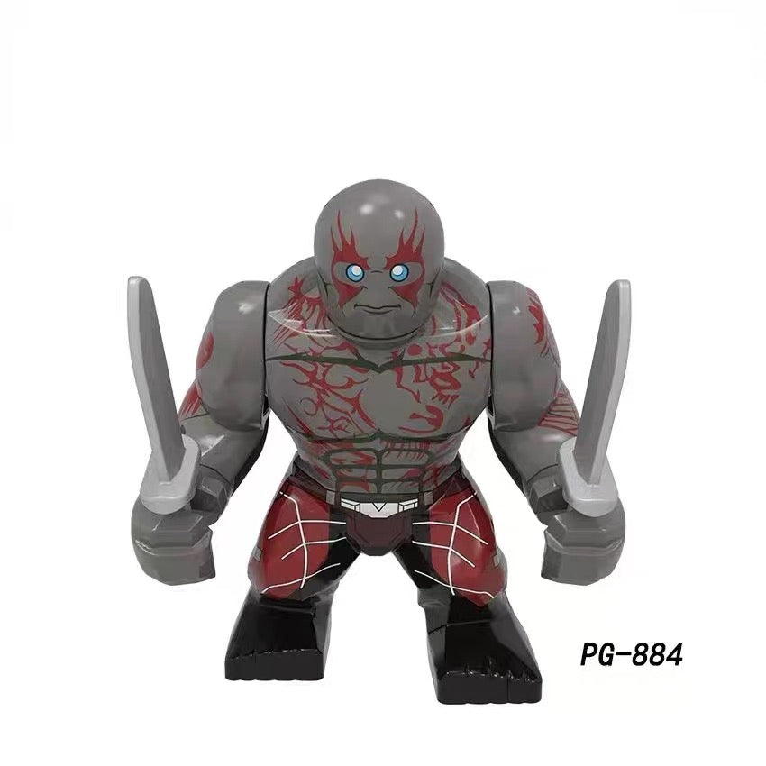 BF884 – Crimson Tattoo Destroyer | Custom Brick Figure