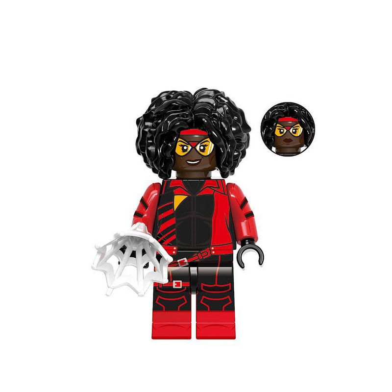 BF0187 – Female Crimson Spider Specialist | Custom Brick Figure