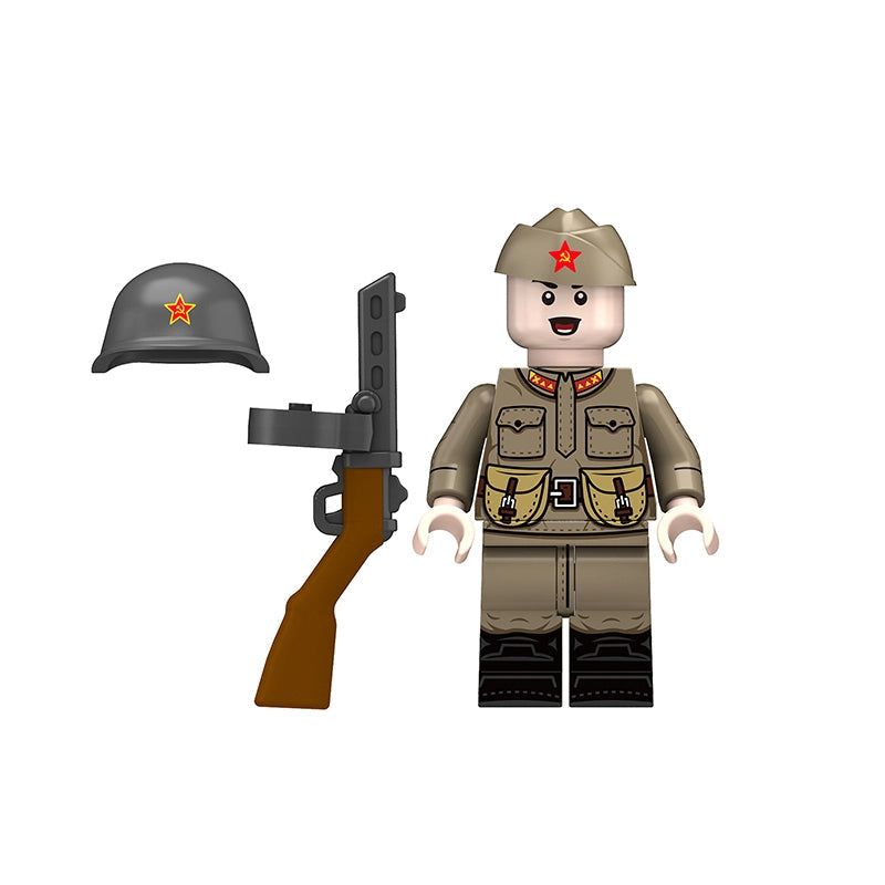 BF668 – Soviet Infantrymen | Custom Brick Figure
