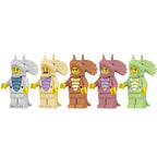 Prehistoric Parade: Triceratops Cosplayers | Custom BrickPack