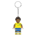 Brazil Brick Footballer | Custom Minifigure Keychain
